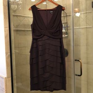 Plum evening dress